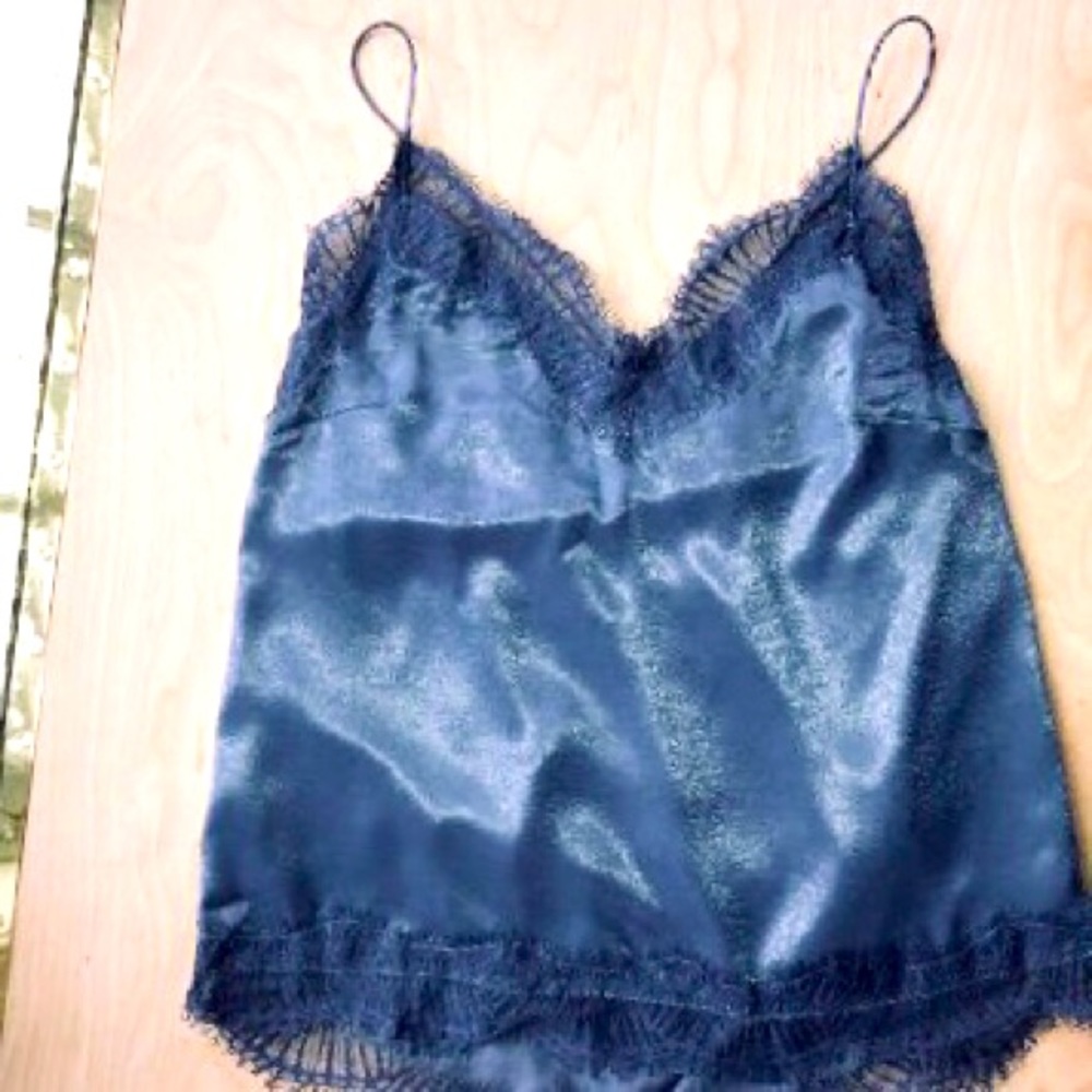 SOLD Lulu’s Medium Blue Lace Cami